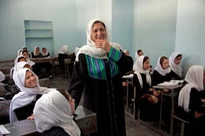 Basira Basiratkha, principle of the Female Experimental High School in Herat.